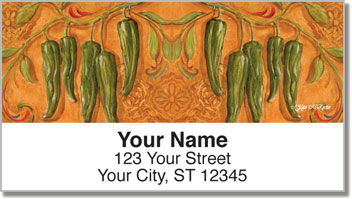 Santa Fe Chili Pepper Address Labels