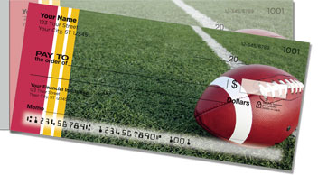 Red & Gold Football Fan Side Tear Checks