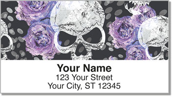 Girly Skull Address Labels
