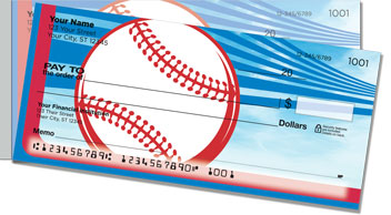 Red & Blue Baseball Fan Side Tear Checks