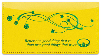 Irish Proverb Checkbook Cover