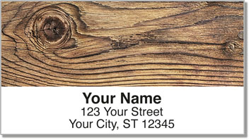 Knots in Wood Address Labels