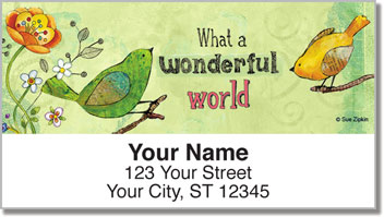 Zipkin Mixed Media Address Labels