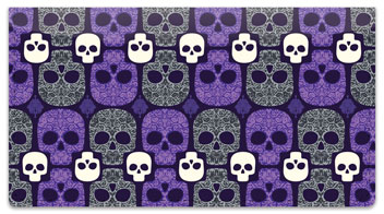 Damask Skull Checkbook Cover
