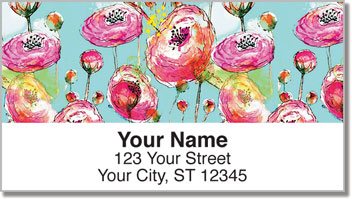 Breezy Blooms Address Labels