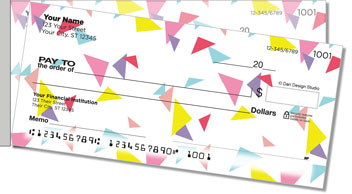 Chevron Geometrics Side Tear Checks