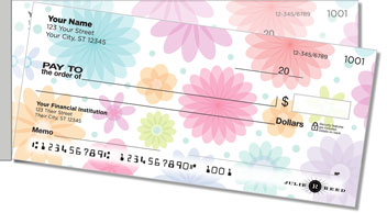 Geo Floral Side Tear Checks