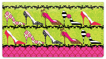 Terri Puma Shoe Lover Checkbook Cover