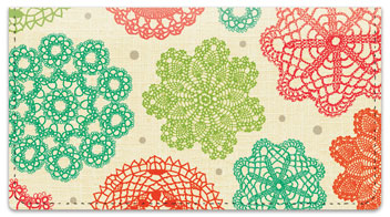 Doily Dots Checkbook Cover