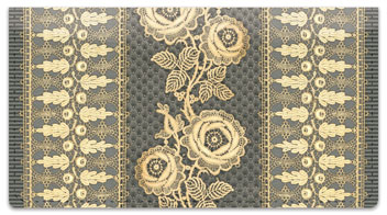 Lace Rose Checkbook Cover