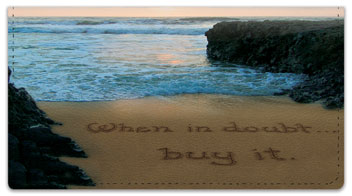 Quote Sand Scribbles Checkbook Cover
