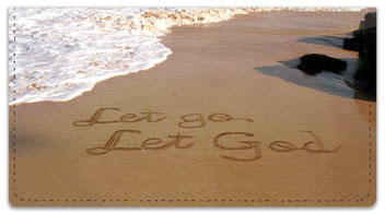 Recovery Sand Scribbles Checkbook Cover