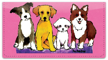 Wat Dog Checkbook Cover