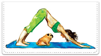 Wat Yoga Checkbook Cover