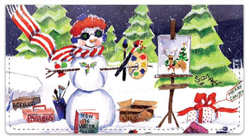 Snow Artist Checkbook Cover