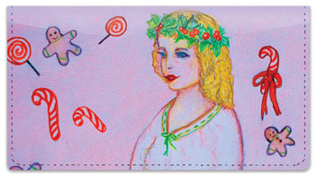 Victorian Christmas Checkbook Cover