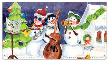 Snow Musician Checkbook Cover
