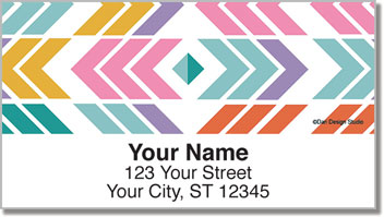 Chevron Geometrics Address Labels