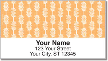 Tatted Stripes Address Labels