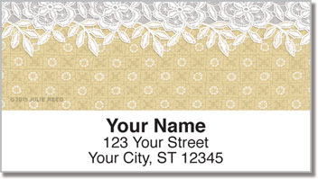 Lace Border Address Labels