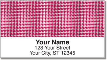 Reed Houndstooth Address Labels
