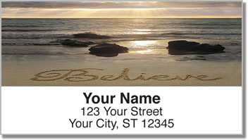 Inspirational Sand Scribbles Address Labels