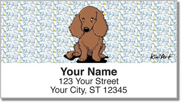 Longhaired Dachshund Address Labels