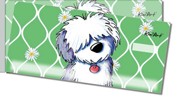 Old English Sheepdog Side Tear Checks