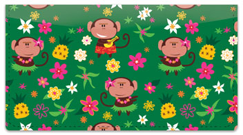 Hula Monkey Checkbook Cover