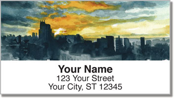 Sunset Scene Address Labels