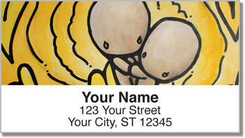 Babybol Love Over Distance Address Labels