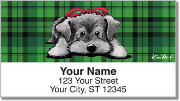 Schnauzer - Christmas Address Labels