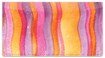 Painted Pattern Checkbook Cover