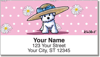 Bichon Frise Address Labels