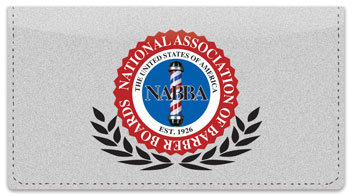 Barber Shop Checkbook Cover