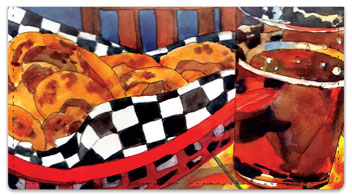 Kitchen Art Checkbook Cover