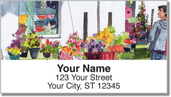 Outdoor Scene Sketches Address Labels