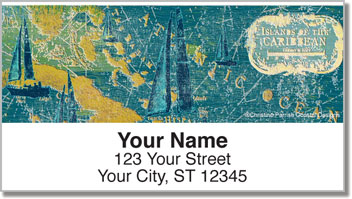 Caribbean Sail Address Labels