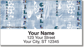 Surf Patterns Address Labels