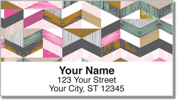 Textured Geometrics Address Labels