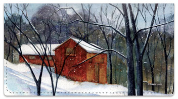 Snow Landscape Checkbook Cover