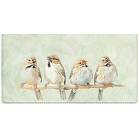 Chorus Line Leather Wallet Style Checkbook Cover
