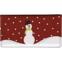 Snowman Side Tear Checkbook Cover