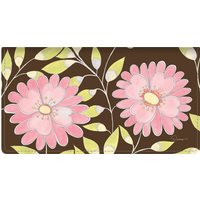 Sweet Blooms Leather Wallet Style Checkbook Cover