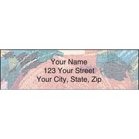Brushed Floral Address Labels