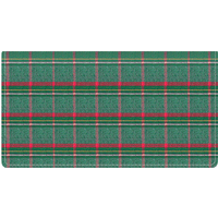 Pay It With Plaid Fabric Wallet Style Checkbook Cover