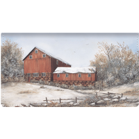 Country Seasons Leather Wallet Style Checkbook Cover