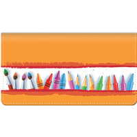Art Lines Fabric Checkbook Cover