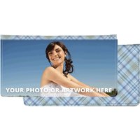 Artistic Brown Stripes Photo Fabric Checkbook Covers