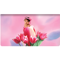 Eva's Kids Too Leather Wallet Style Checkbook Cover